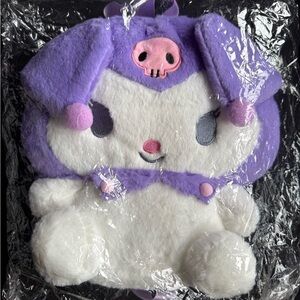Plush Purple and White kuromi backpack